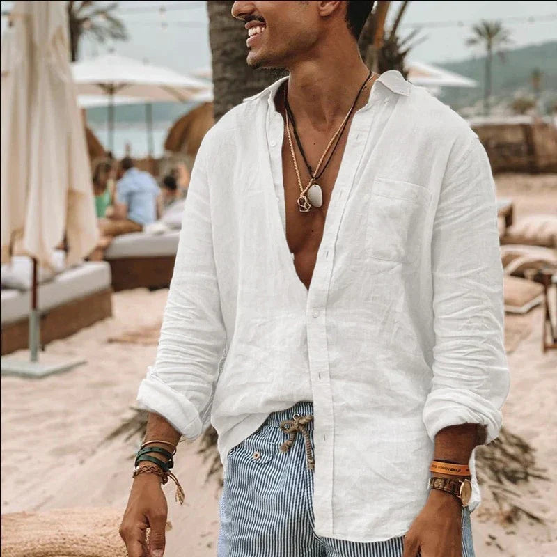 CAMISA MANGA LARGA HOMBRE INFORMAL SILAMODA™